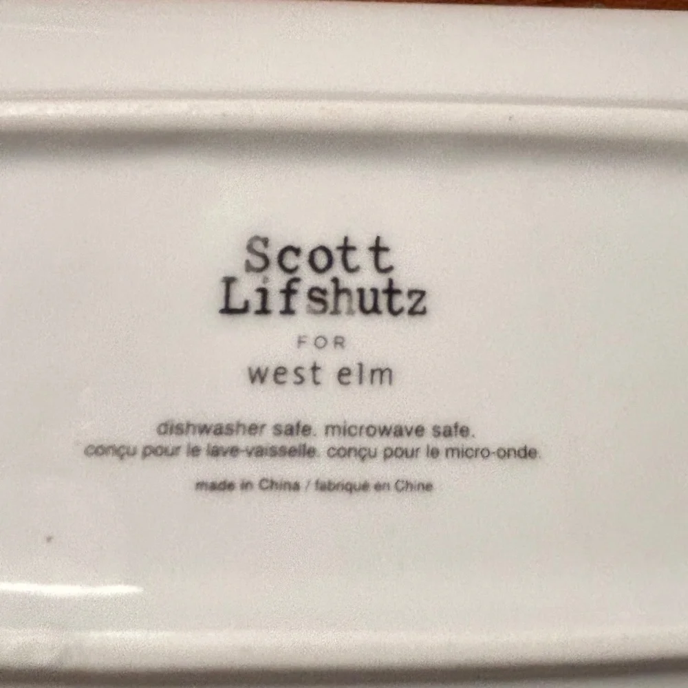 West Elm Scott Lifshutz Dog Appetizer Plates
